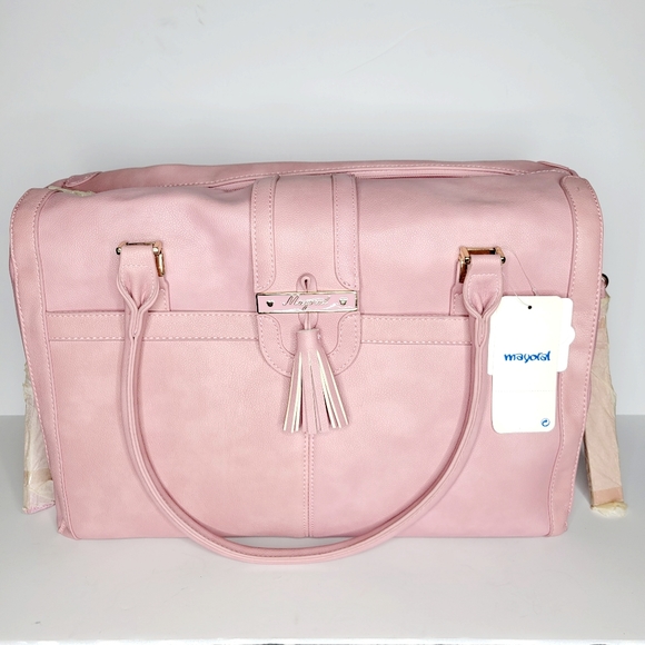 Mayoral Handbags - Mayoral Blush Pink Diaper Bag with Changing Pad